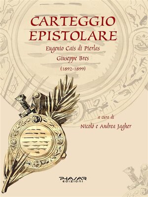 cover image of Carteggio epistolare (1892-1899). Cais di Pierlas-Bres